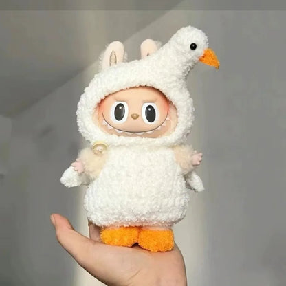 Handmade Mini Plush Doll'S Hat for 17cm Labubu Idol Dolls Cute No Doll Accessories For Korea Kpop Exo Clothing Hoodie Kawaii Hat