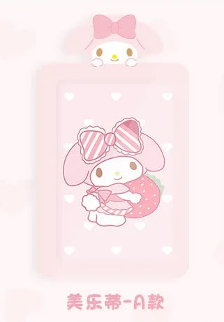 Sanrios Kuromi Cinnamoroll Purin Dog Photocard Bag Cute Cartoon My Melody Card Holders Student Id Credit Card Storage Case Bag