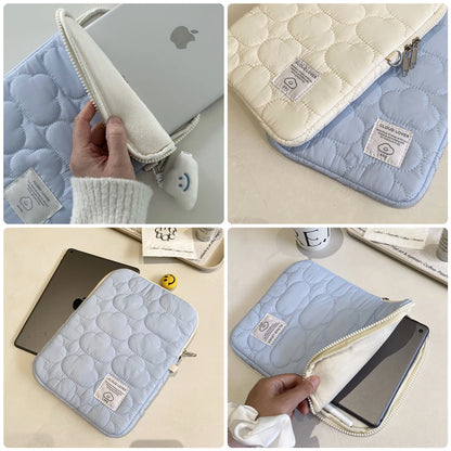 Bowknot Laptop Bag 11 13 14 15 16 Inch Sleeve Case For iPad Air Macbook Pro Lenovo Samsung Xiaomi Huawei Hp Dell Notebook Pouch