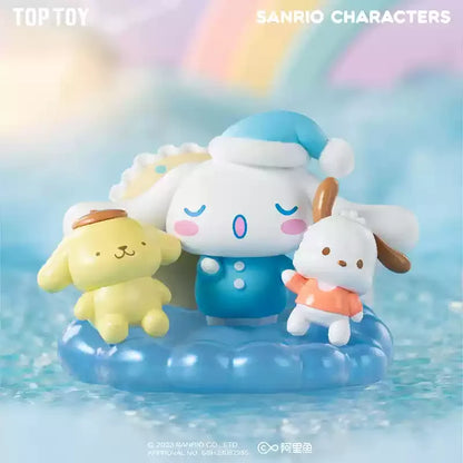 In Spot Sanrio Characters A Sweet Dream Series Elevator Night Light Pompompurin Cinnamoroll Pachacco Kawaii Toy Birthday Gift