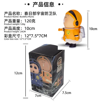 New 6Types Crayon Shin-chan peripherals Nohara Shinnosuke Kasukabe Space Defense Force model doll ornaments