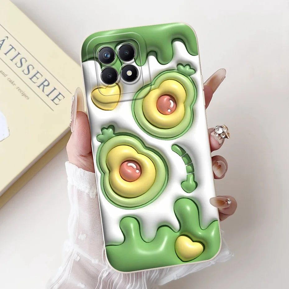 Lens Protective Case For Realme 8i RMX3151 Cute Cartoon Soft Silicone Back Cover For Realme8i Phone Cases