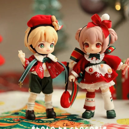 Christmas Nagi Kindergarten Wish Party Series 1/12 Bjd Kawaii Boys And Girls Oints Action Figure Desktop Collect Collectable Toy