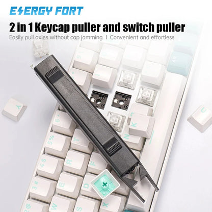 2 in 1 Hot Swap Key Puller Keycap Adjuster Portable Switch Remover for Fixing Mechanical Keyboard Action DIY Cleaning Tool