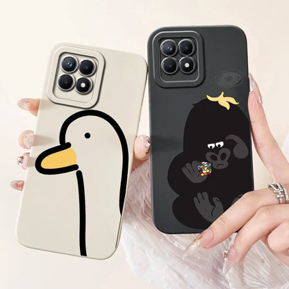 Lens Protective Case For Realme 8i RMX3151 Cute Cartoon Soft Silicone Back Cover For Realme8i Phone Cases