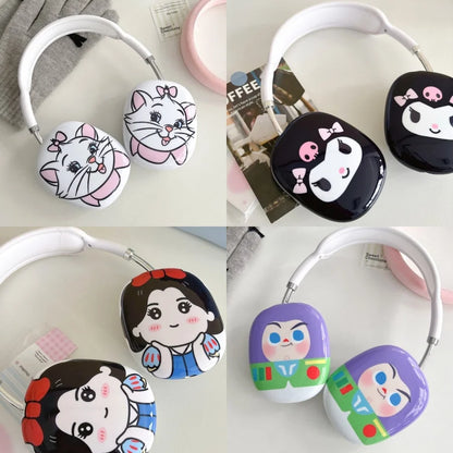 Cute Cartoon Anime Role Marie Cat Snow White Earphone Protective Case for AirPods MAX Hot Sale Soft Imd Anti-fall Protect Cover