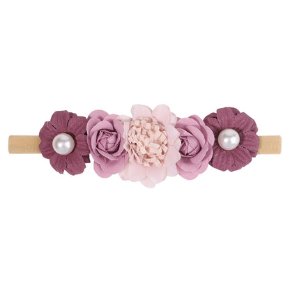 1Pcs Baby Girl Cute Flower Headband Elastic Hair Band Newborn Head Toddler Headband Headwear Kids Accessories Christmas Gifts