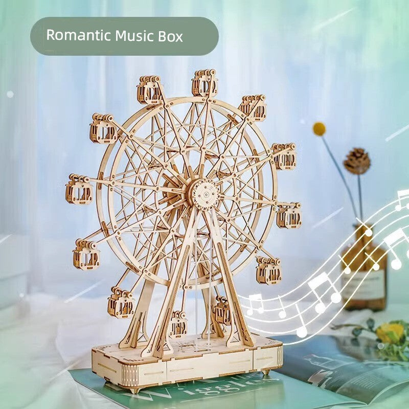 Ruoke Jigsaw Model Kids Toy Music Box Gift