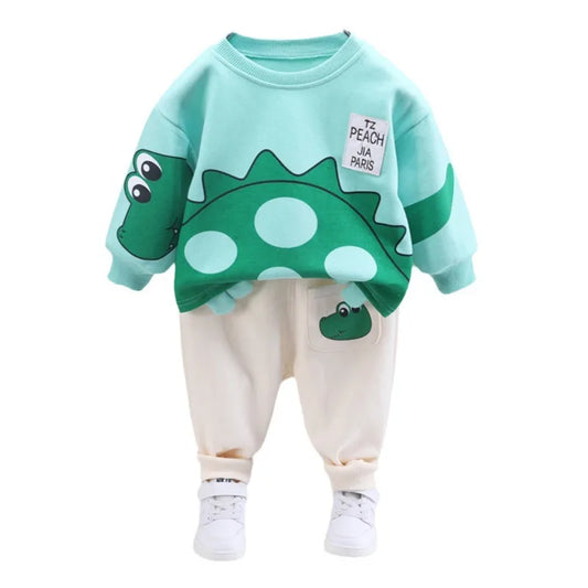 New Autumn Baby Girl Clothes Children Boys Cartoon T-Shirt Pants 2Pcs/Sets Toddler Casual Costume Infant Outfits Kids Tracksuits