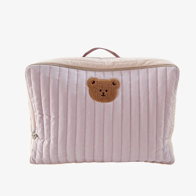 Cartoon Bear Mummy Bag Oversize Cotton Quilt Storage Large-Capacity Bag Outing Hiking Packing Bags Kindergarten