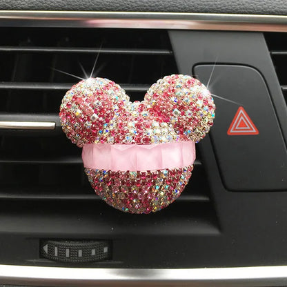 Car Air freshener for girls car accessories decoration car perfume clip fragrance diffuser diamond car interior Decoration