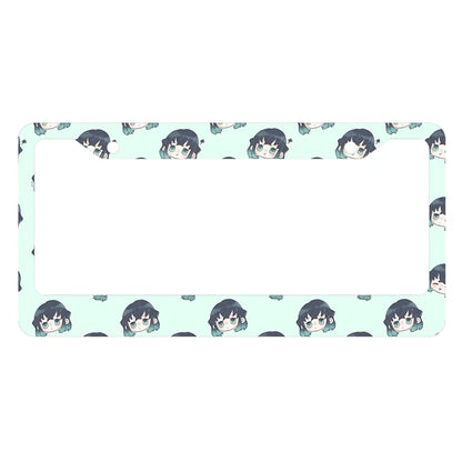 Japanese anime personalized and standardized car license plate frame color scheme Cute matching customized products -2