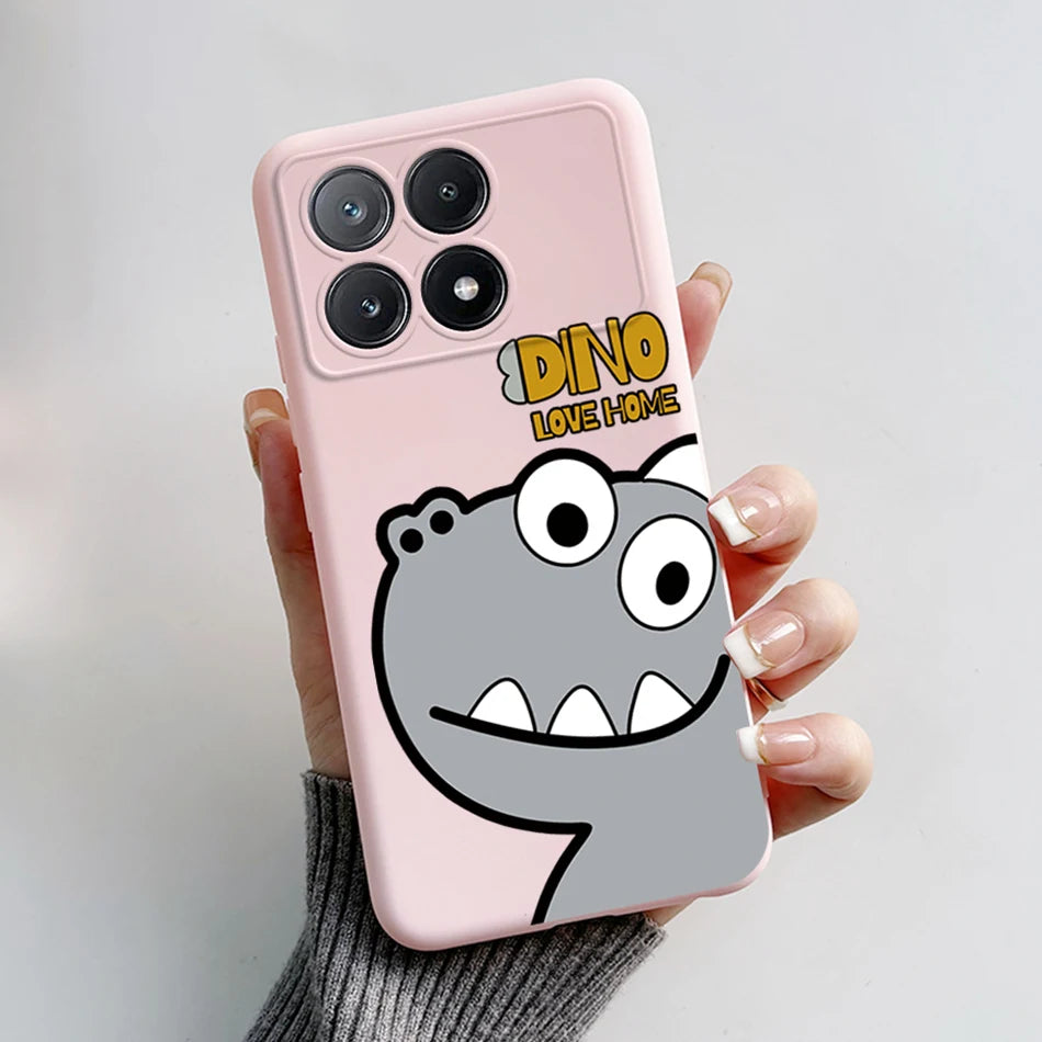 For Xiaomi Poco X6 Pro 5G Case Cute Cartoon Cat Frog Cover Soft TPU Phone Case For Xiaomi Poco X6 PocoX6 Pro X6Pro Fundas Bumper