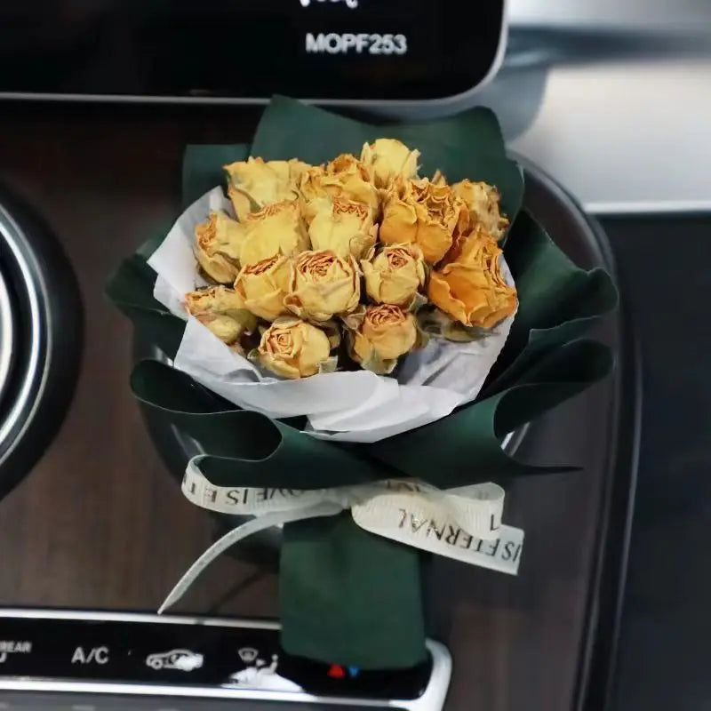 Dried Flower Car Air Freshener Automotive Air Conditioning Outlet Perfume For Girls Bouquet Auto Vent Clip Car Accessories