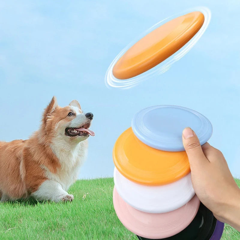 Pet Dog Flying Disk Toy Silicone Float Bite Disc For Dog Game Flying Discs Resistant Chew Puppy Training Interactive Supplies