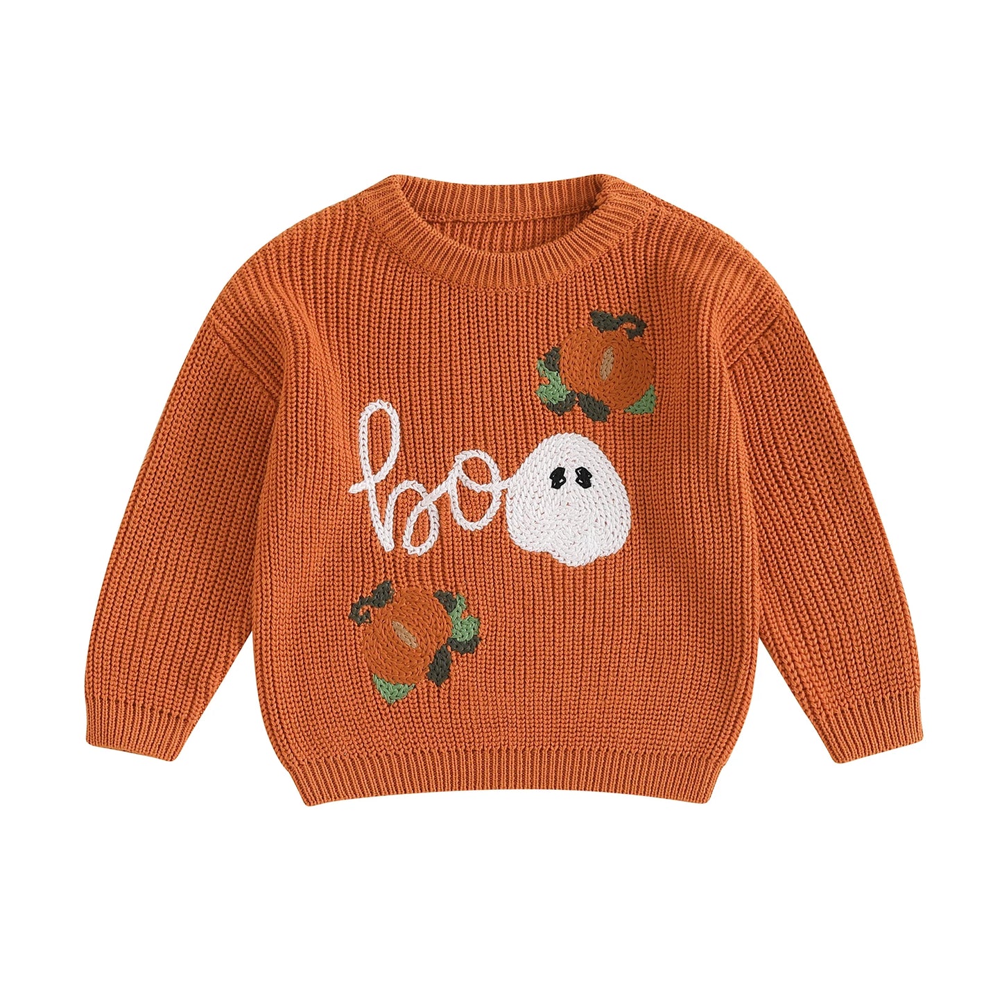 MISOWMNJOY Winter Baby Knitted Clothes for Boys Girls Halloween Sweaters Pumpkin Long Sleeve Crochet Children Pullover Jumper