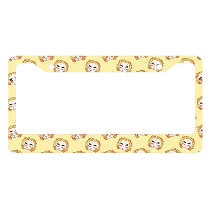 Japanese anime personalized and standardized car license plate frame color scheme Cute matching customized products -2