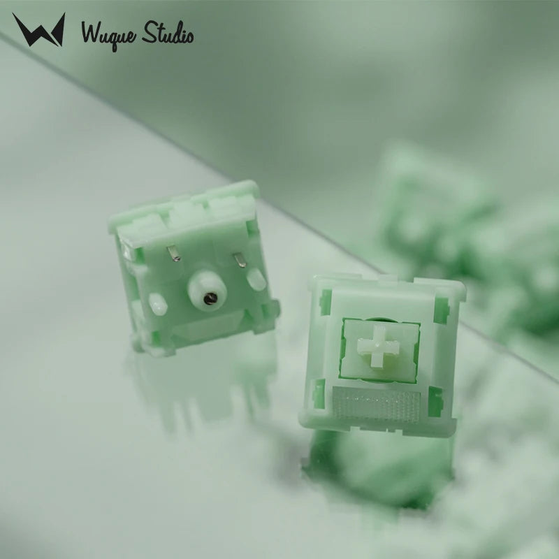 Wuquestudio WS Jade Switch Linear 5 Pins PCB Mount Hot Swap Switches For RGB Backlit Mechanical Keyboards