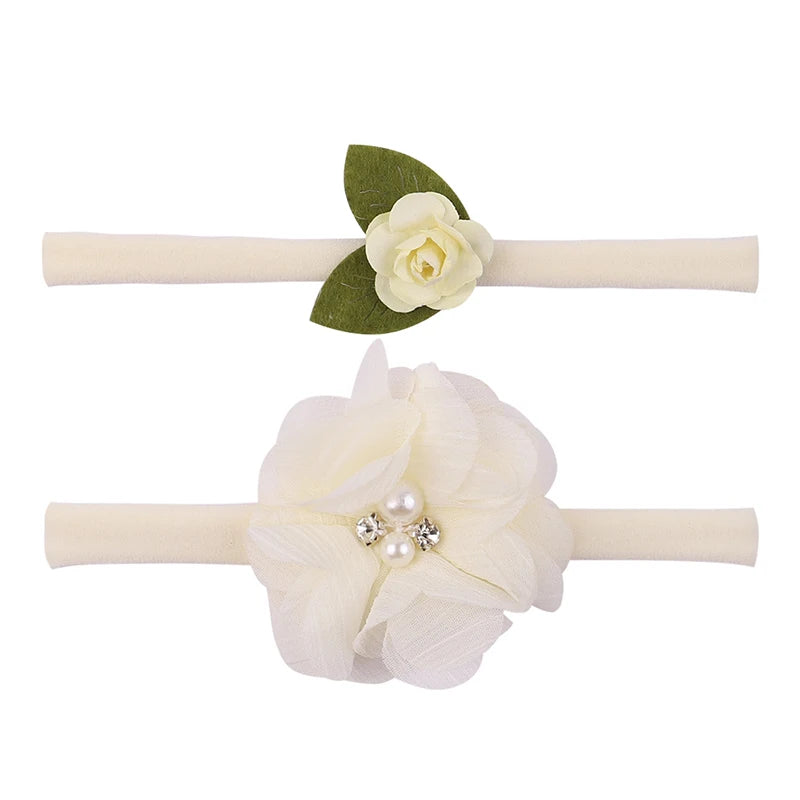 1Pcs Baby Girl Cute Flower Headband Elastic Hair Band Newborn Head Toddler Headband Headwear Kids Accessories Christmas Gifts