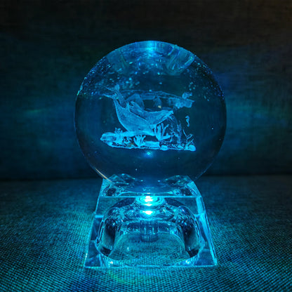 LED Crystal Ball 3D Solar System Planets Crystal Ball Glass Ball Home Decoration Valentine's Day Gift Ornament