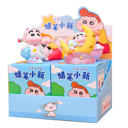 4pcs New Childhood Memories Of The Cute Crayon Shin-Chan Resin Crafts Car Decorations Office Desktop Small Ornaments Nice Gifts