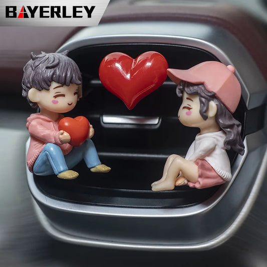 New Car Air Outlet Perfume Pendant Car Aromatherapy Couple Decoration Car Interior Decoration Fragrance Decoration Ornaments