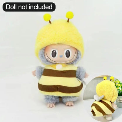 17cm Cute Mini Plush Doll'S Clothes Outfit Accessories For Korea Kpop Exo Labubu II Idol Dolls Sitting Party Clothing DIY Gift