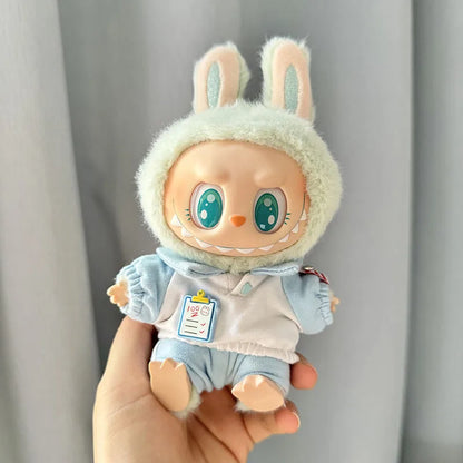 Cute Mini Plush Doll'S Clothes Fashion Clothes For Korea Kpop Exo 17cm Labubu II Idol Dolls DIY Gifts Sitting Party Clothing