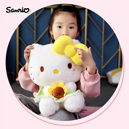 Sanrio Hello Kitty Cinnamoroll Anime Cute Cats Children Stuffed Toys Plush Toys Kawaii Baby Birthday Party Gifts Dolls For Girls