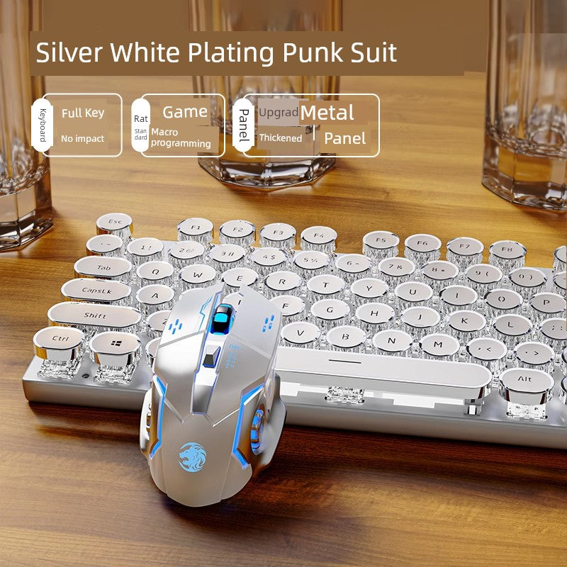 Dazzling E104 Retro Wired Keyclick Mechanical Keyboard