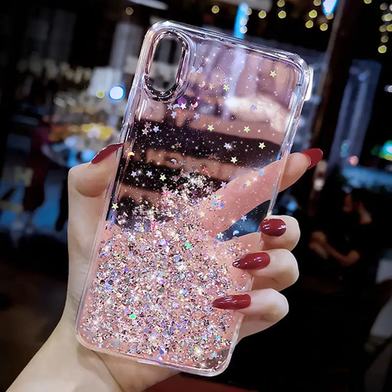 Bling Glitter Soft Phone Case For Samsung Galaxy note 8 N950F N950FD N950 N950W Silicon Soft Back Cover For Samsung note8 Capa