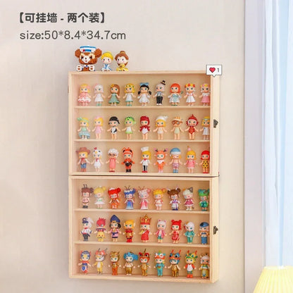 Large Dust-Proof Storage Box, Handmade Model Display Stand, Transparent Wall Hanging Organizer for Toy and Collectibles Showcase