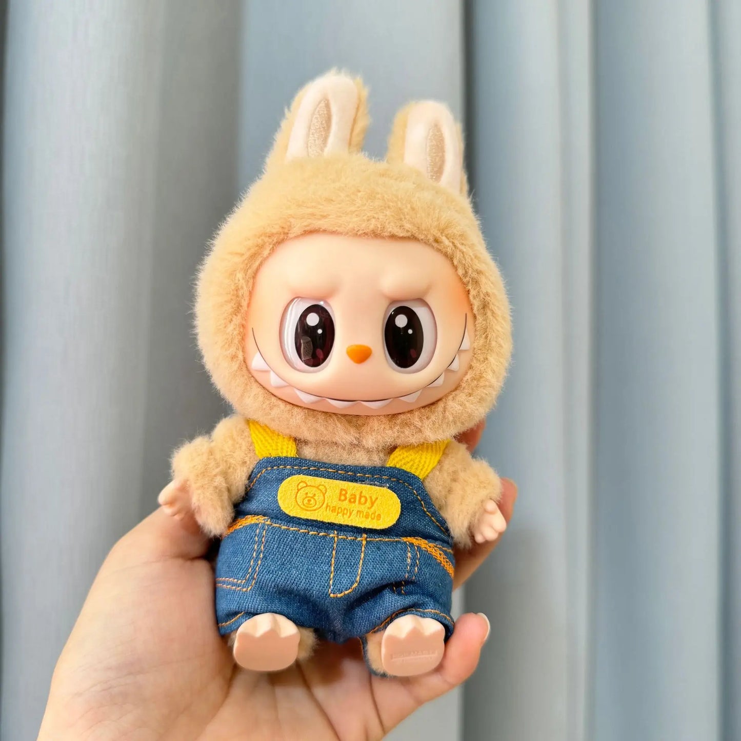 MIni Plush Doll'S Clothes Outfit Accessories For Labubu V1 V2 Idol Dolls sitting party baby clothes lazy Tony suit Clothing Gift