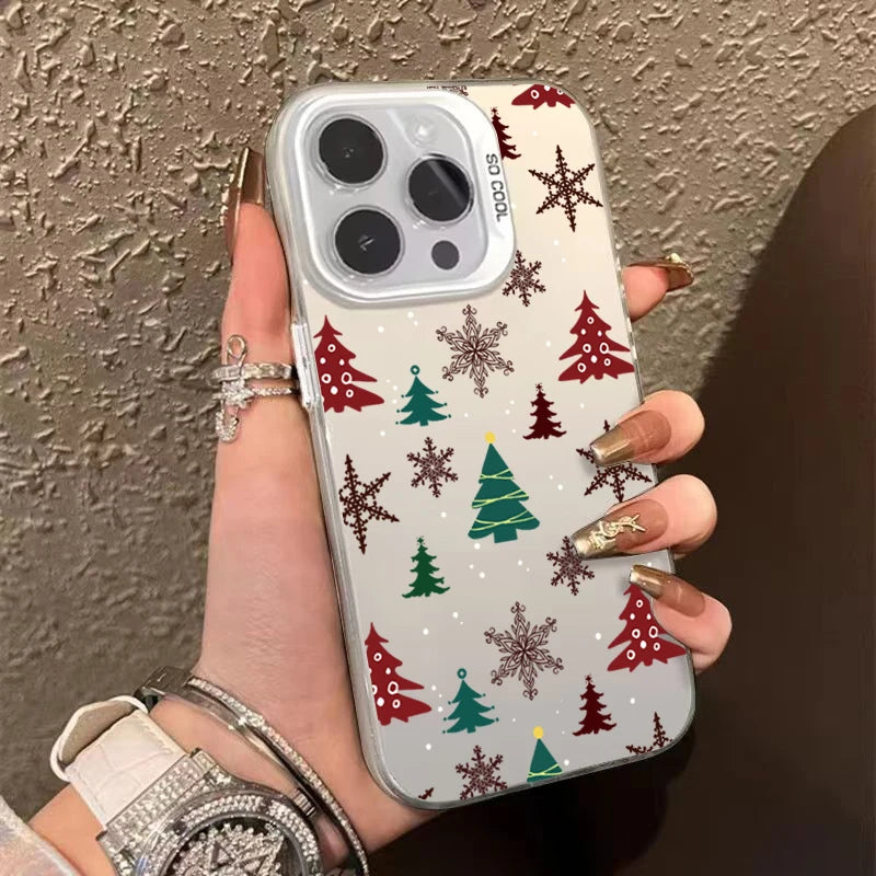 Christmas Tree Design TPU Basic Case for Xiaomi Poco F6 X6 X5 M6 Pro F5 Mi 11 Lite 5G 14 13 12 14T 13T 12T Matte Hrad Back Cover