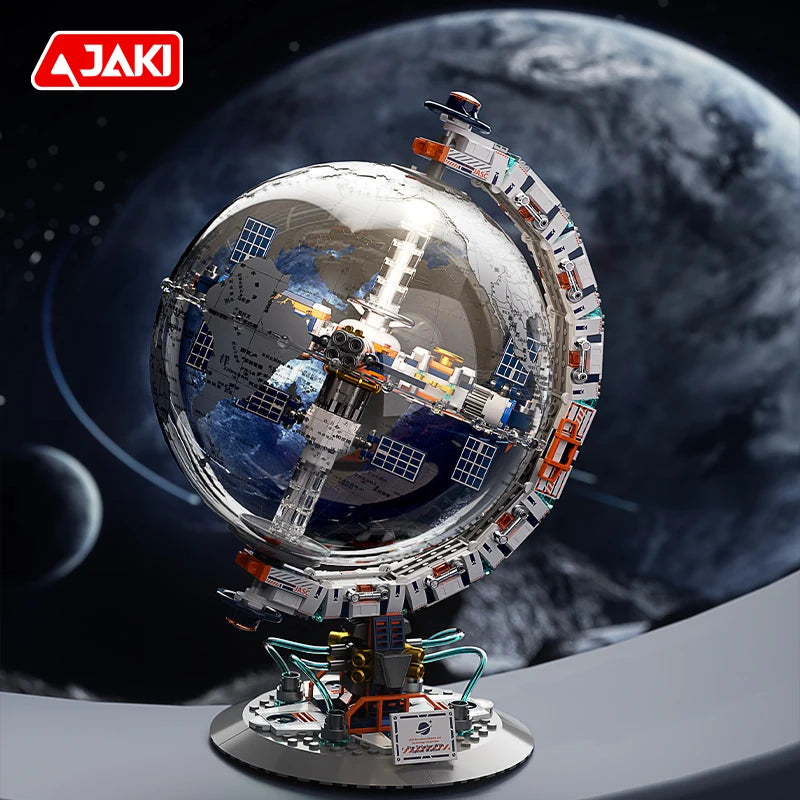 CK003 Space Tide Play series Dawn Dawn Globe collectible grade building blocks assembled adult student educational toys