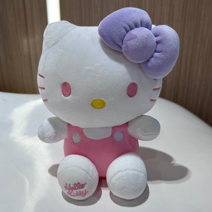 100% Genuine Sanrio Hello Kitty Kuromi Melody Cartoon Plush Stuffed Toys Soft Pillow Plushies Cute Doll Birthday Gifts For Girl