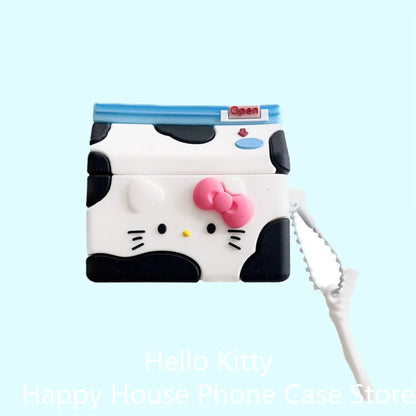 2024 New 3D Hello Kitty For Apple AirPods 4 Earphone Cover 4rd Generation Silicone Wireless Bluetooth Headphone Protective Case