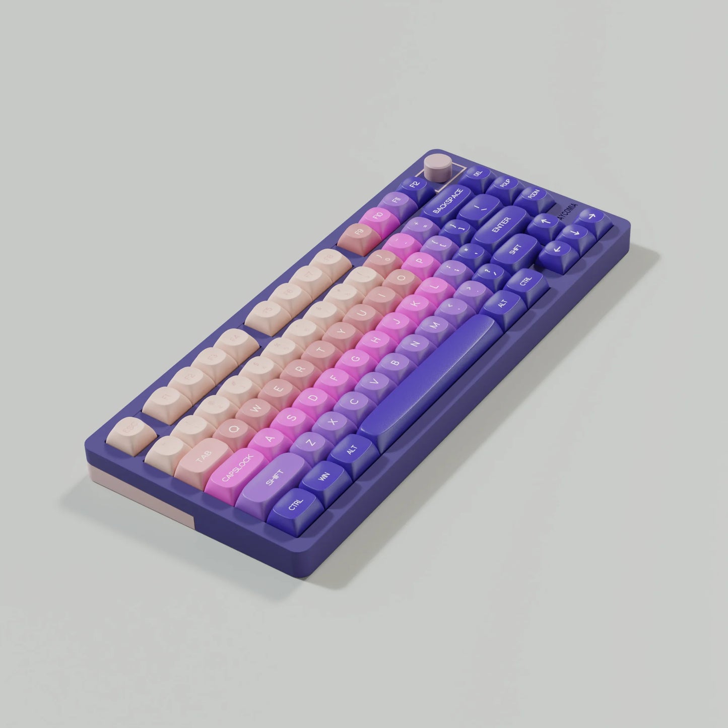 MOA Sunglow Keycaps PBT Dye-Sub German Spanish Grammar English Korean For Mechanical Keyboards 7u Space Alice HI75