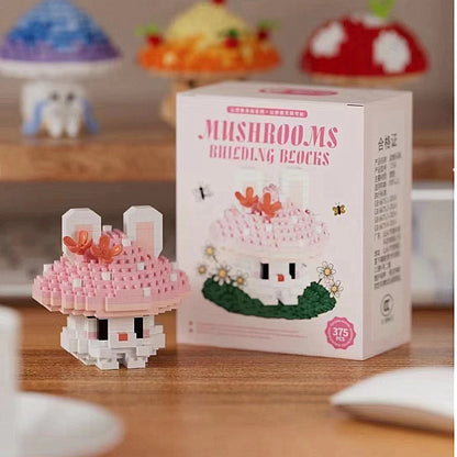 New Cute Simulation Mushroom Building Block Model Children's Educational Toy Leisure Assembly Decompression Game