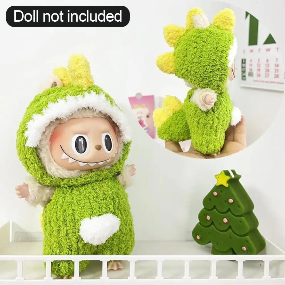 17cm Cute Mini Plush Doll'S Clothes Outfit Accessories For Korea Kpop Exo Labubu II Idol Dolls Sitting Party Clothing DIY Gift