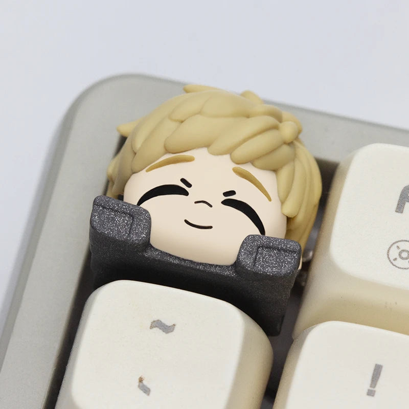 Original Delicious in Dungeon Key Cap Resin Layered Drip Gel Design Anime Peripheral Keycaps for Mechanical Keyboard Cute Gift