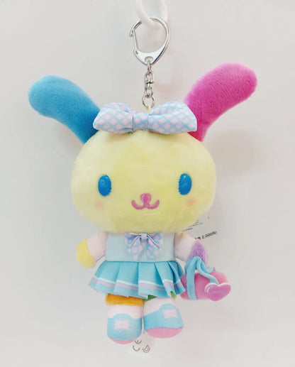 Cute Usahana Plush Mascot Keychain Academy's Sparkle Club Bunny Kawaii Ball Chain Keyring Keyholder Girls Toys