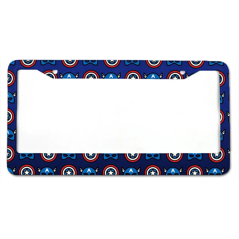 Earth Alliance Series American Standard Aluminum Alloy Car License Plate Cover Car Accessories Waterproof License Plate Cover