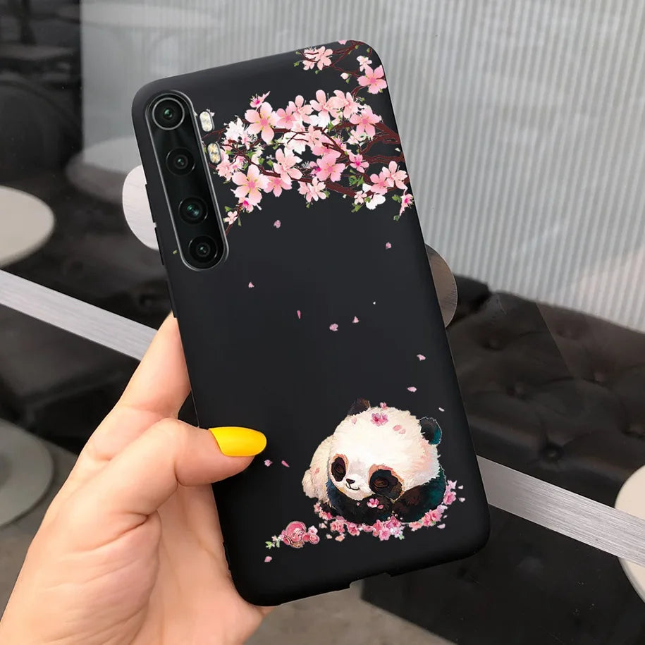 Case For Xiaomi Mi Note 10 Lite Back Cover Protective TPU Silicone Funda Fashion Flower Coque For Xiaomi Note 10 Lite Capa 6.47"