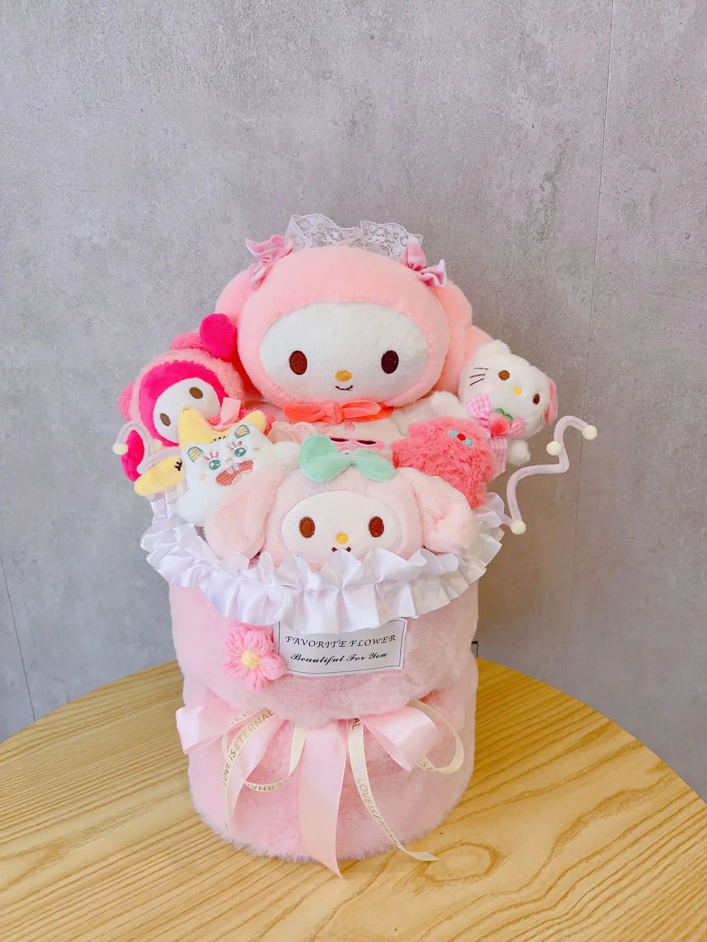 Sanrio Cinnamoroll Kuromi Doll Bouquet, Kawaii Plushies Valentine's Day Gift For Girlfriend's Birthday, Cute Plush Toy