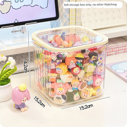 Cute Tablets Dustproof with Cover Minimalist Storage Box Girls' Desktop