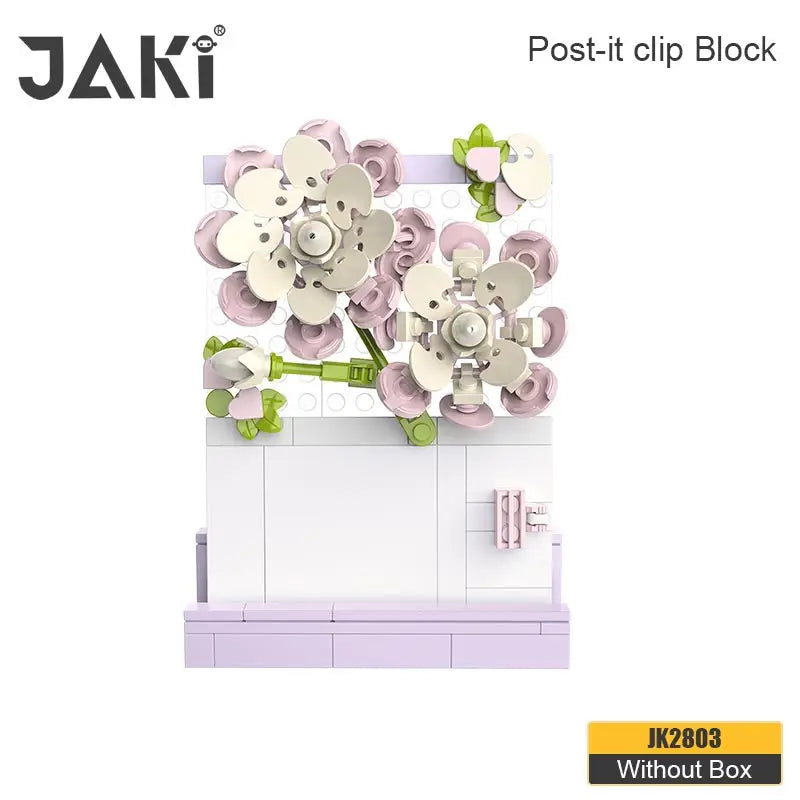 JAKI building blocks plant log series note clip decoration postcard flowers heart language children couple girlfriends gift