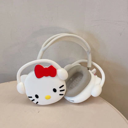 Hello Kitty Case For Airpods Max Soft Silicone Protective Case Air pods Max Anti-Scratch Shockproof Cover Headphone Accessories