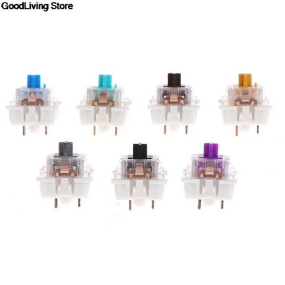 10Pcs/lot Outemu Mx Switches 3 Pin Mechanical Keyboard Black Blue Brown Switches for CIY Sockets SMD Replacement