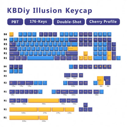 KBDiy GMK Keycap Double Shot GMK Olivia Shoko Jamon WOB Red Samurai Botanical PBT Keycaps Cherry Profile for Mechanical Keyboard